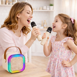 Funky Rico Inc - Kids Karaoke Machine with 2 Wireless Microphones and LED-BG