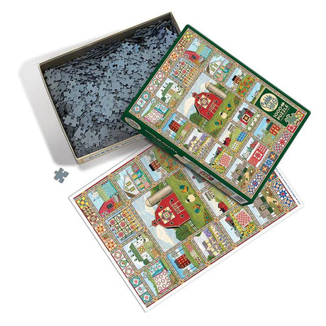 Cobble Hill 1000 Piece Puzzle - Quilt Country - Sample Poster Included - image 3