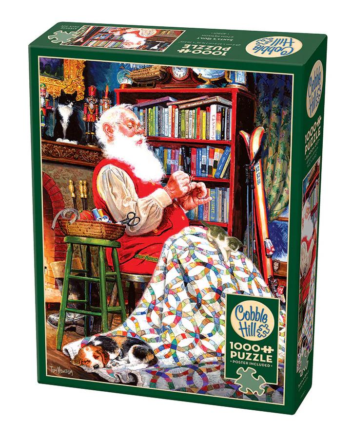 Cobble Hill SANTA'S QUILT 1000 Piece Puzzle