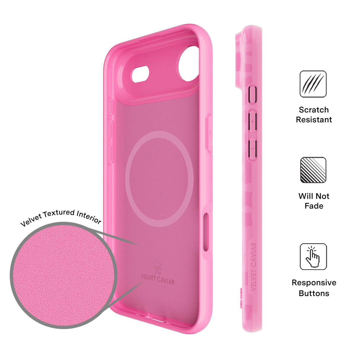 VELVET CAVIAR - IPhone Air MagSafe Case - Hot Pink Leopard