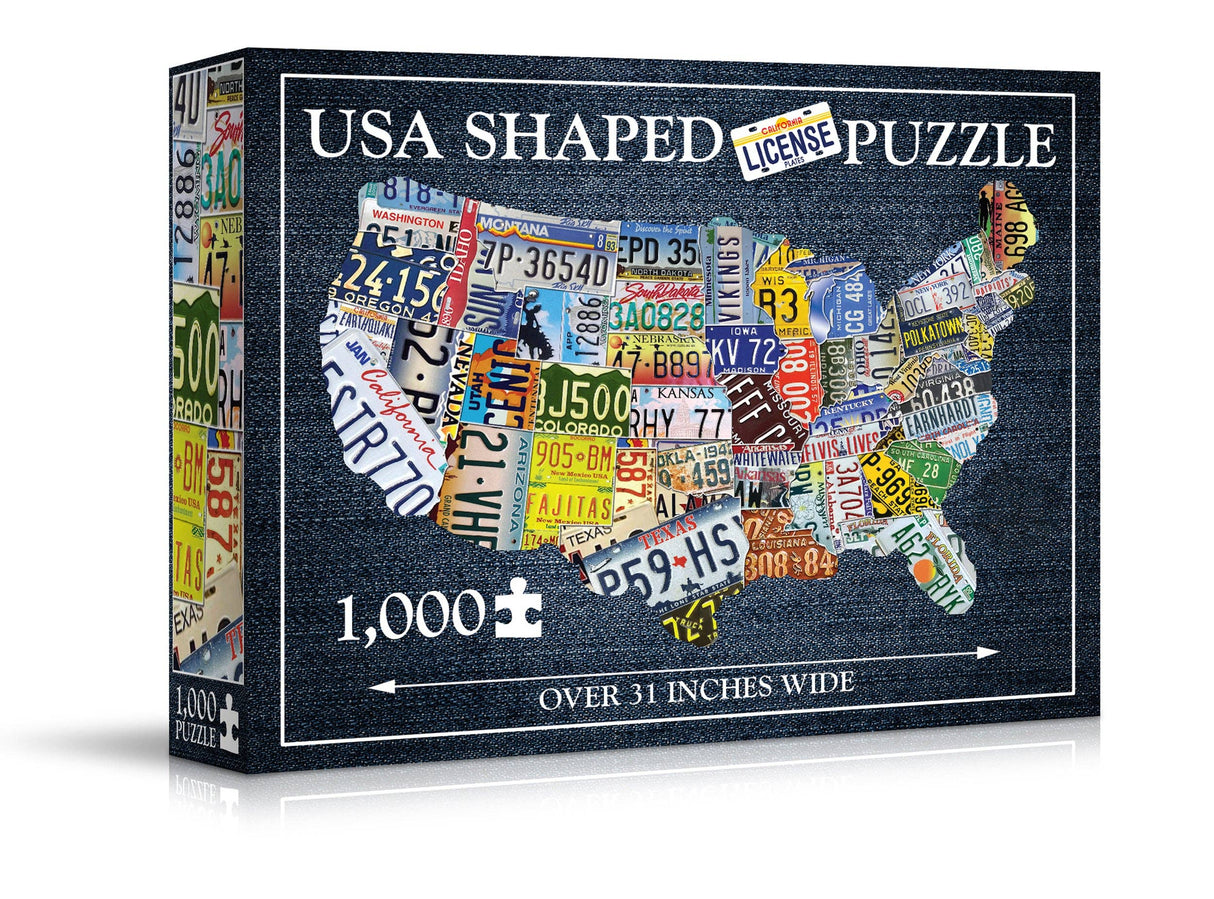 Wood Expressions - USA License Plates Jigsaw Puzzle