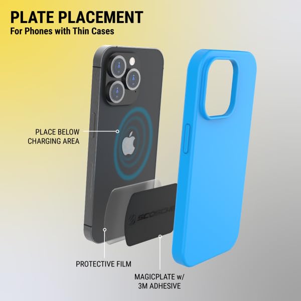 SCOSCHE MAGIC PLATE COLORS REPLACEMENT COLOR MATCH MAGIC MOUNT PLATE - BLACK