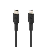 Belkin - Boost Up Charge Usb C To Apple Lightning Cable 3ft - Black