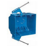 Carlon 3-3/4 in. Rectangle PVC 2 gang Outlet Box Blue