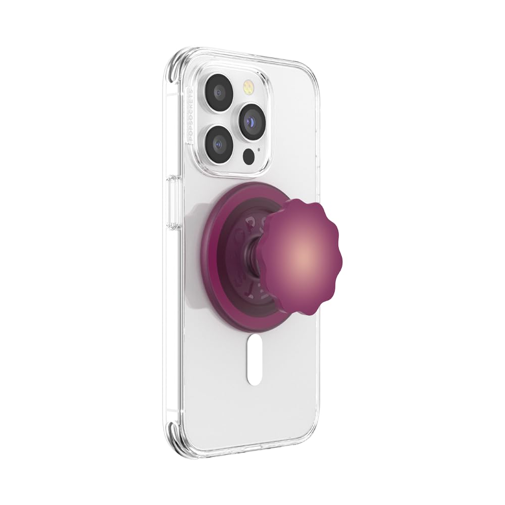 Popsockets - Popgrip Magsafe Circle - Molded Flower Red Wine Translucent