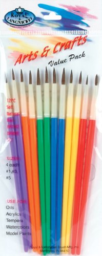 Arts & Crafts Brush Set-12/Pkg Fabric