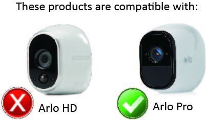 3 x Silicone Skins for Arlo Smart Security - 100% Wire-Free Cameras by Wasserstein ... (Arlo Pro, 3 x Black)