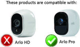 3 x Silicone Skins for Arlo Smart Security - 100% Wire-Free Cameras by Wasserstein ... (Arlo Pro, 3 x Black)