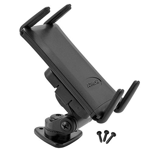 ARKON SM628 SLIM-GRIP ULTRA 1" MULTI-ANGLE ADHESIVE OR SCREW DASHBOARD OR CONSOLE MOUNT FOR SMARTPHONES & 7" OR 8" TABLETS