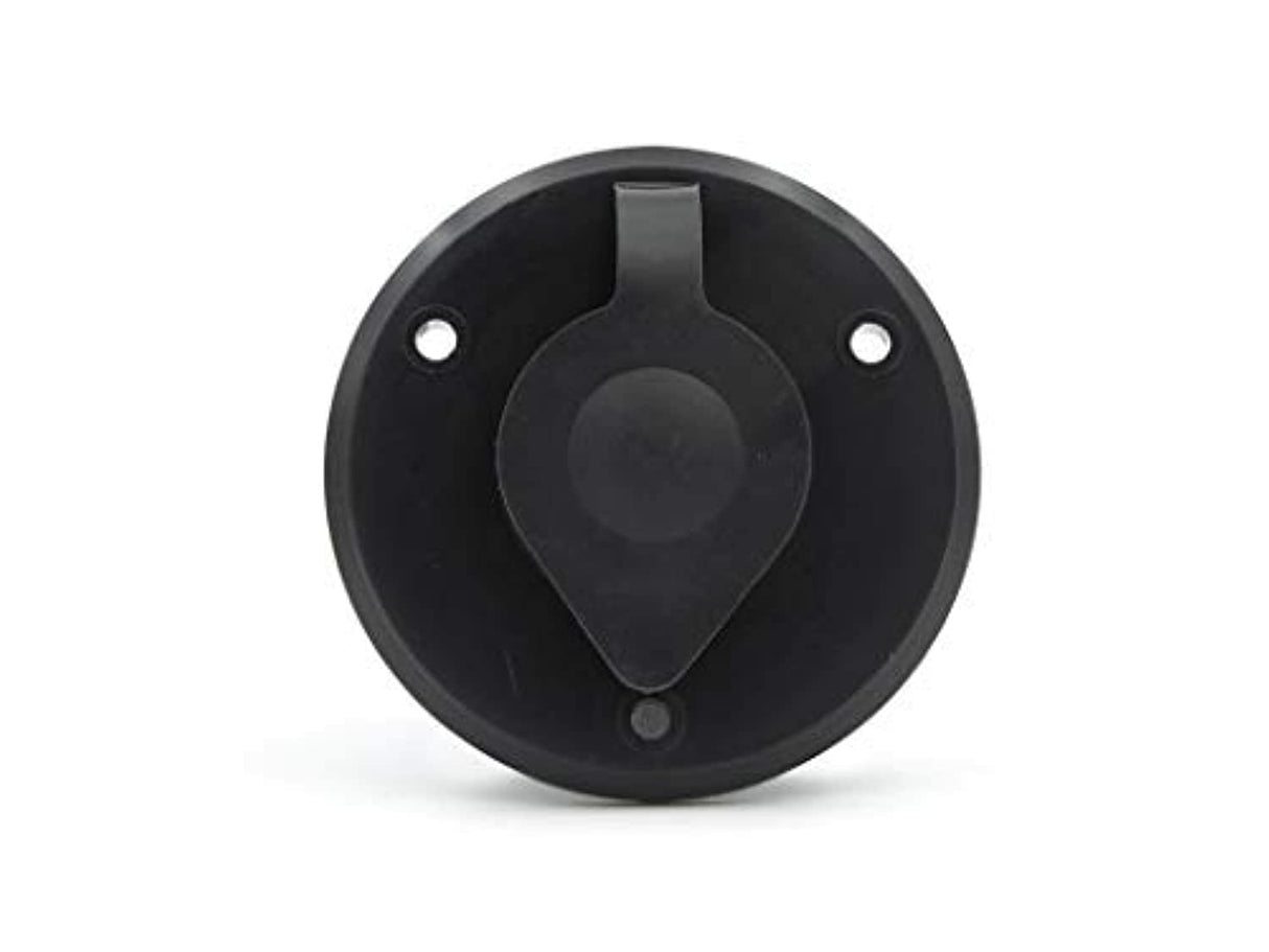 Thetford|B&B Molders RV Replacement Parts and Accessories Camper Coaxial Antenna/Cable TV Plate Large Jack Cover Polar Black PN 94321