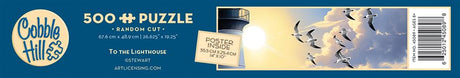 Cobble Hill 500 Piece Puzzle - To The Lighthouse- Sample Poster Included - image 3