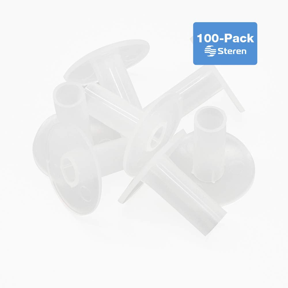 STEREN Single Feed Through Bushing RG6 Clear - 10 Pack