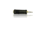 STEREO INLINE ADAPTER 1/4-INCH JACK-TO-1/8-INCH STEREO PLUG