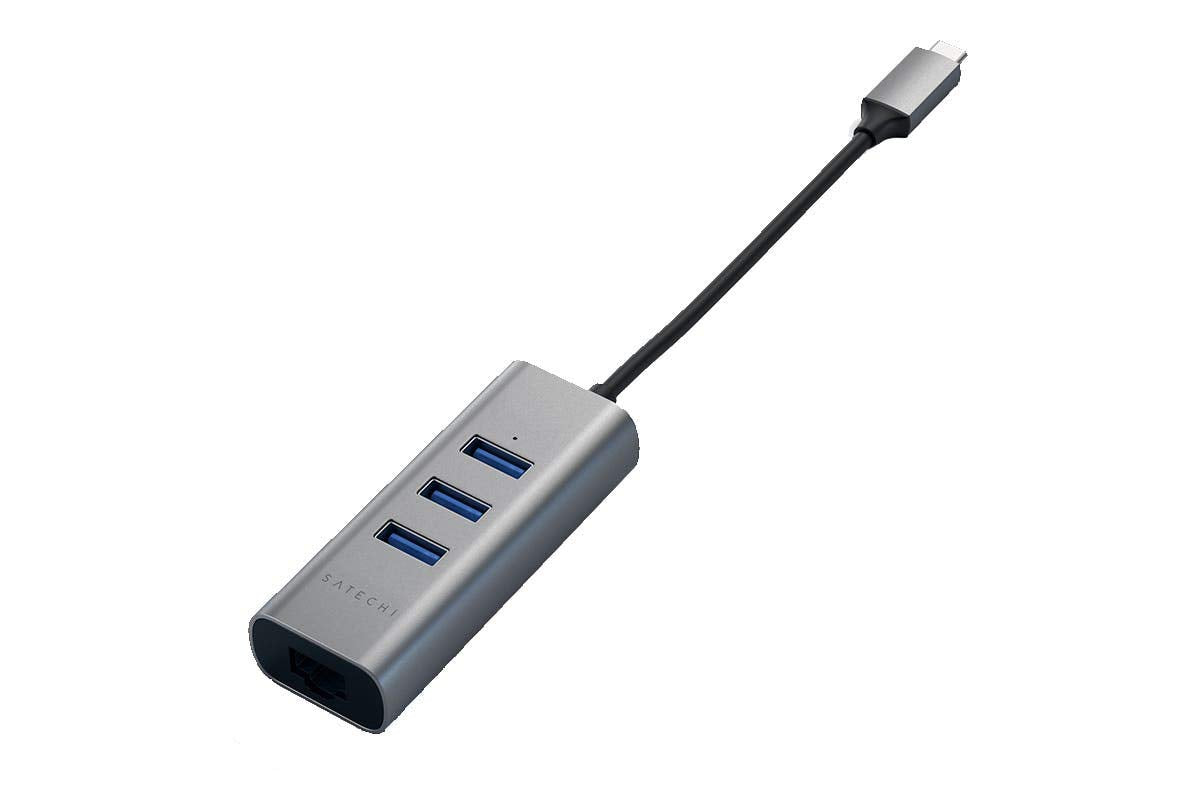 Satechi - Type C 2 In 1 Usb Hub With Ethernet - Space Gray