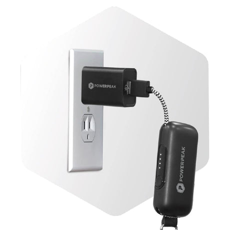PowerPeak Clip On Ultra Portable Charger with Integrated Lig