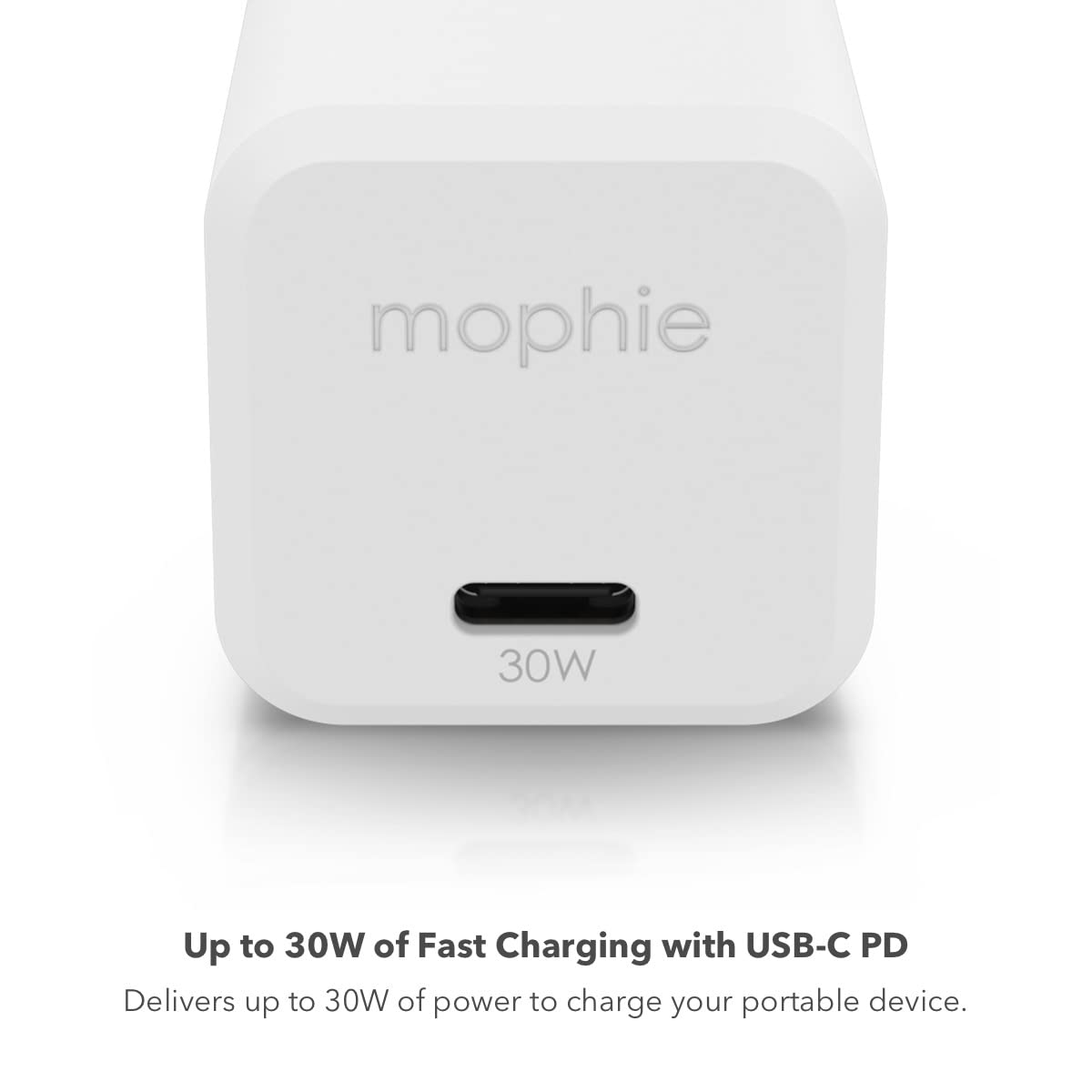 Mophie - 30w Pd Usb C Gan Wall Charger - White