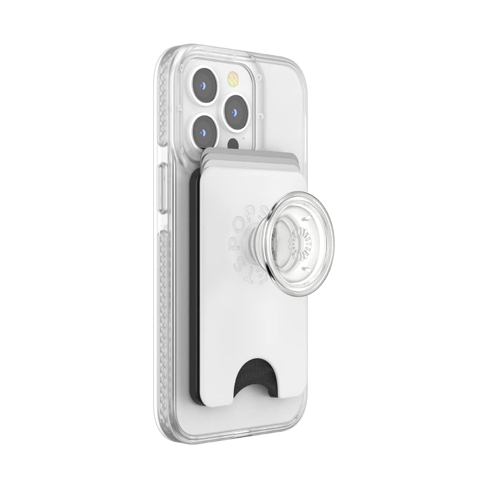 Popsockets - Magsafe Popwallet Plus - White Clear