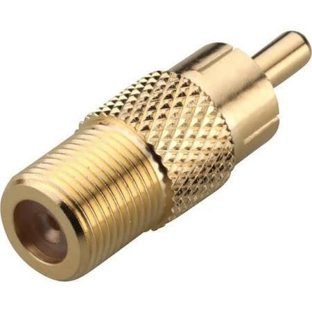 RCA MALE-TO-F-CONNECTOR FEMALE ADAPTER (2-PACK)