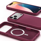 18 Pro / 17 Pro - Liquid Silicone Gel MagSafe Compatible Case - Black Cherry - image 2