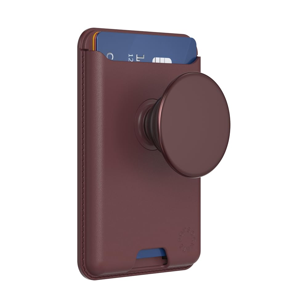 Popsockets - Magsafe Popwallet Plus - Oxblood Alum