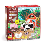 Mudpuppy - Farm Friends 25 Piece Floor Puzzle with Shaped Pieces
