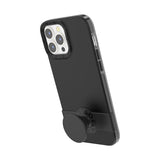 PopSockets: iPhone 13 Pro Max Case with Phone Grip and Slide, Wireless Charging Compatible - Clear Spearmint