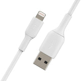 Belkin - Boost Up Charge Usb A To Apple Lightning Cable 3ft - White