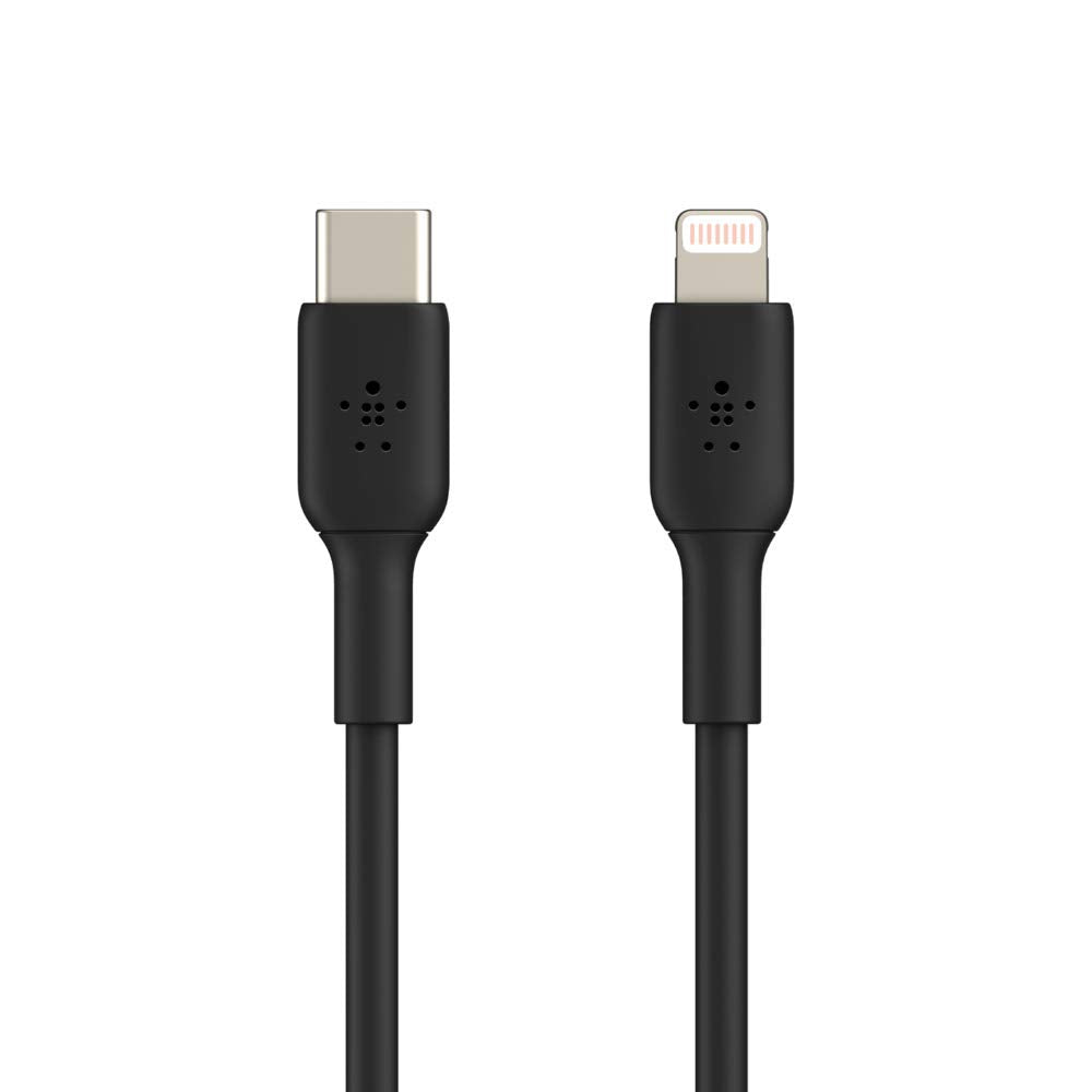 Belkin - Boost Up Charge Usb C To Apple Lightning Cable 3ft - Black