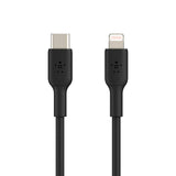 Belkin - Boost Up Charge Usb C To Apple Lightning Cable 3ft - Black