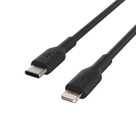 Belkin - Boost Up Charge Usb C To Apple Lightning Cable 3ft - Black