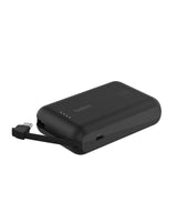 Belkin - Boostcharge Power Bank With Integrated Cable 10,000 Mah - Black