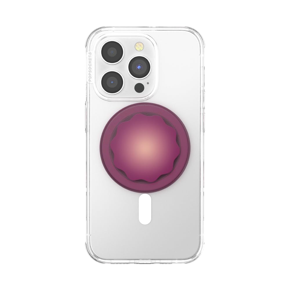 Popsockets - Popgrip Magsafe Circle - Molded Flower Red Wine Translucent