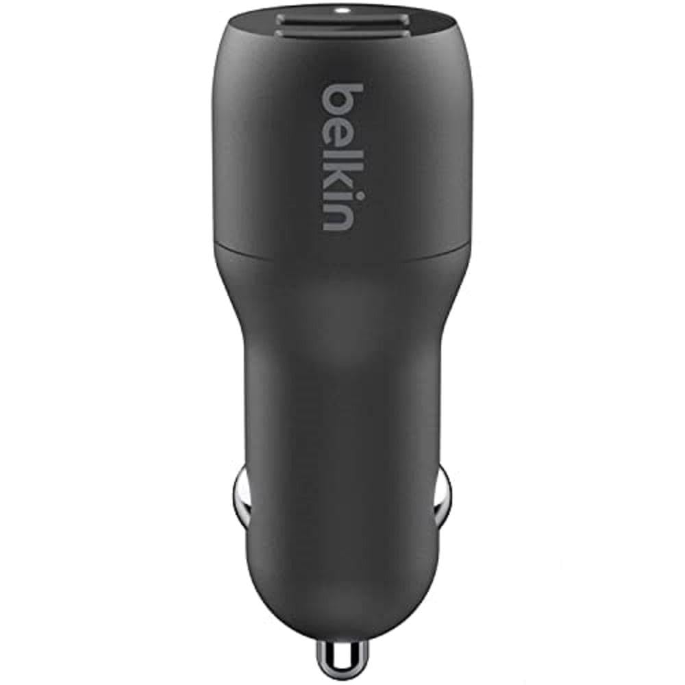 Belkin - Dual Port Usb A Car Charger 24w - Black