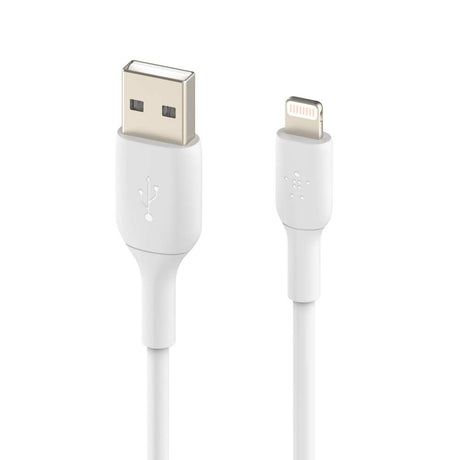 Belkin - Boost Up Charge Usb A To Apple Lightning Cable 3ft - White