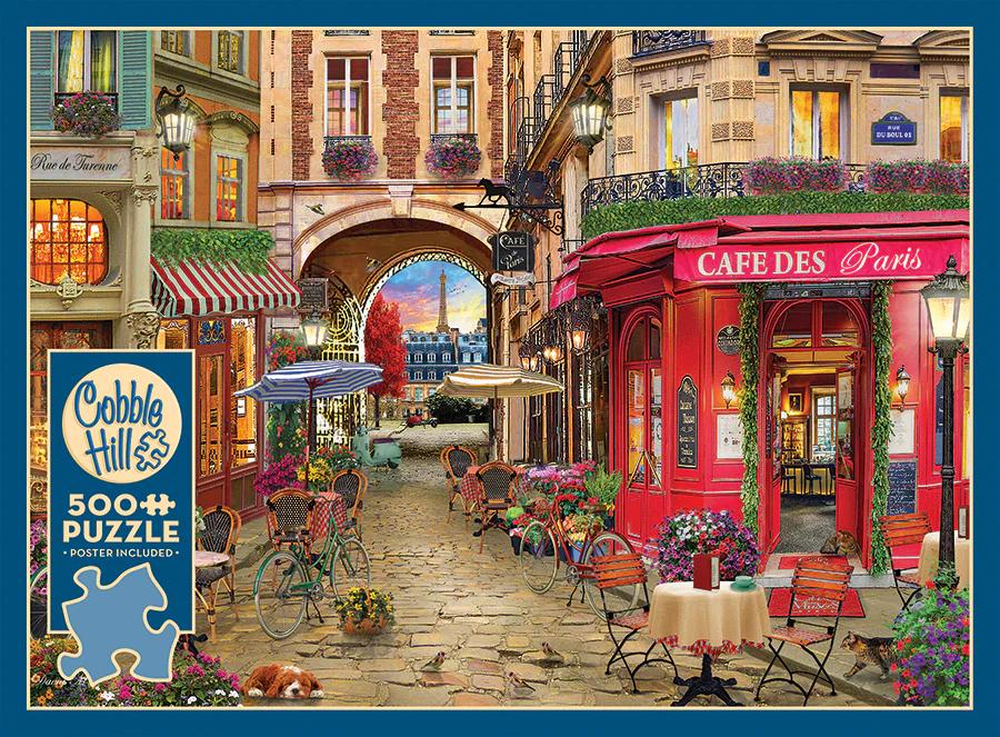 Cobble Hill CAFE DES PARIS 500 Piece Puzzle