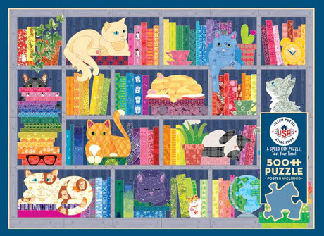 Cobble Hill RAINBOW CATS 500 Piece Puzzle - image 3