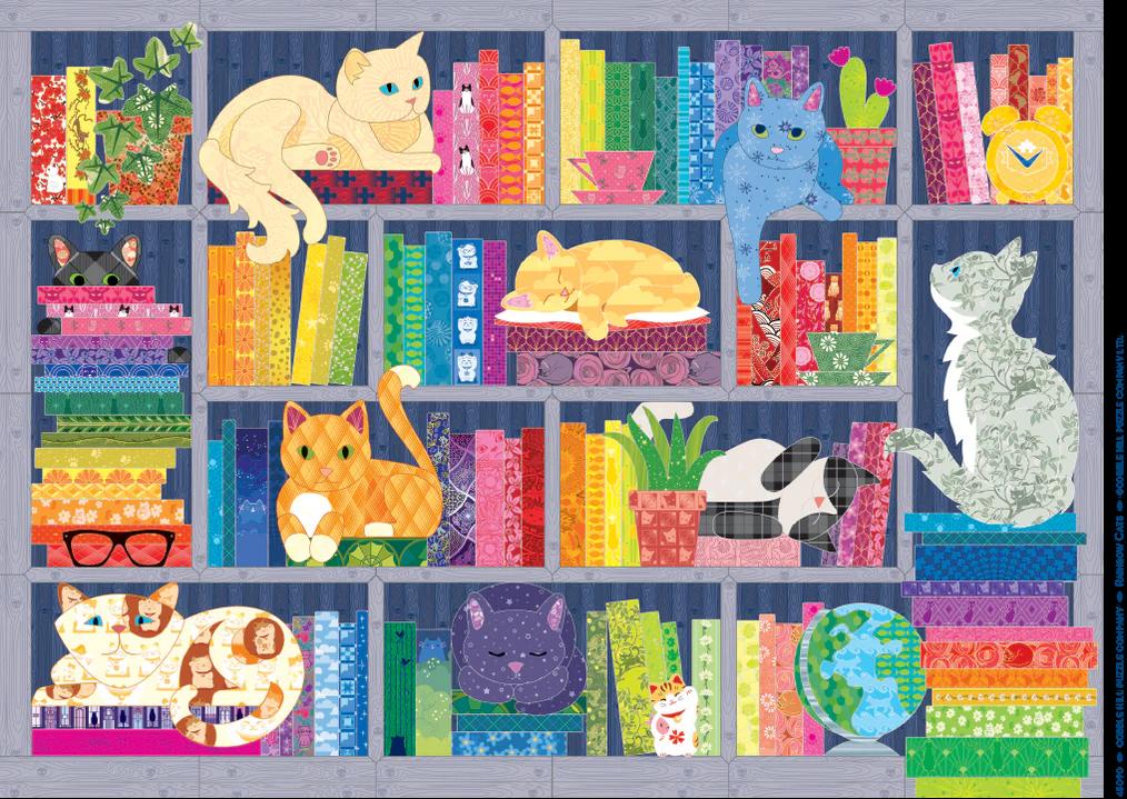 Cobble Hill RAINBOW CATS 500 Piece Puzzle