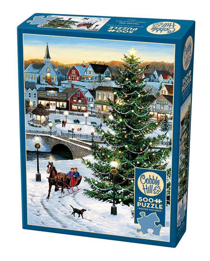 Cobble Hill VILLAGE TREE 500 Piece Puzzle