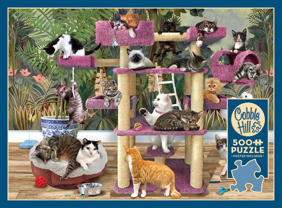 Cobble Hill JUNGLE CATS 500 Piece Puzzle