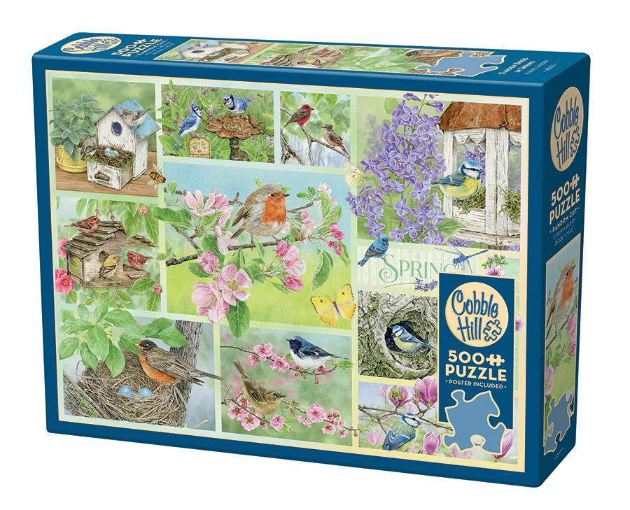 Cobble Hill GARDEN BIRDS IN SPRING 500 Piece Puzzle