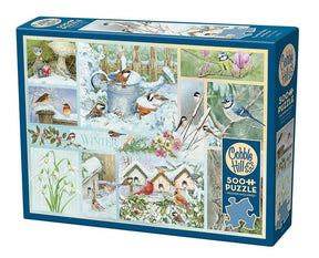 Cobble Hill Garden Birds in Winter | 500 Piece Puzzle