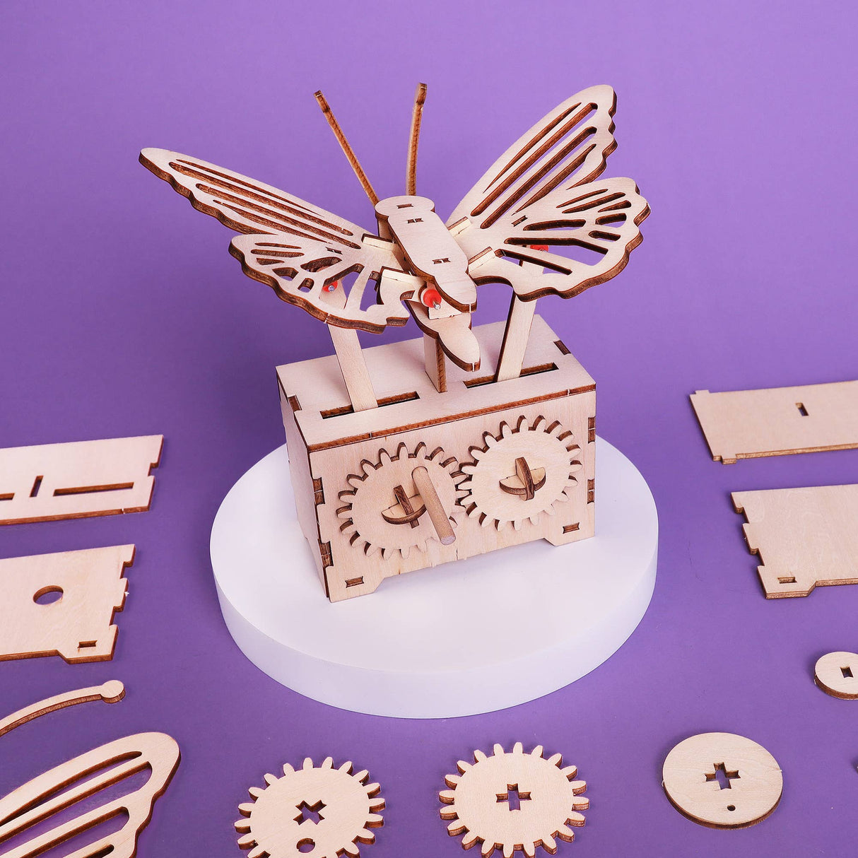 Kitsville - Fluttering Butterfly DIY Kit, Educational STEM Toy for Kids