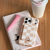 VELVET CAVIAR - Magnetic Phone Wallet- Nude Vibe Checker