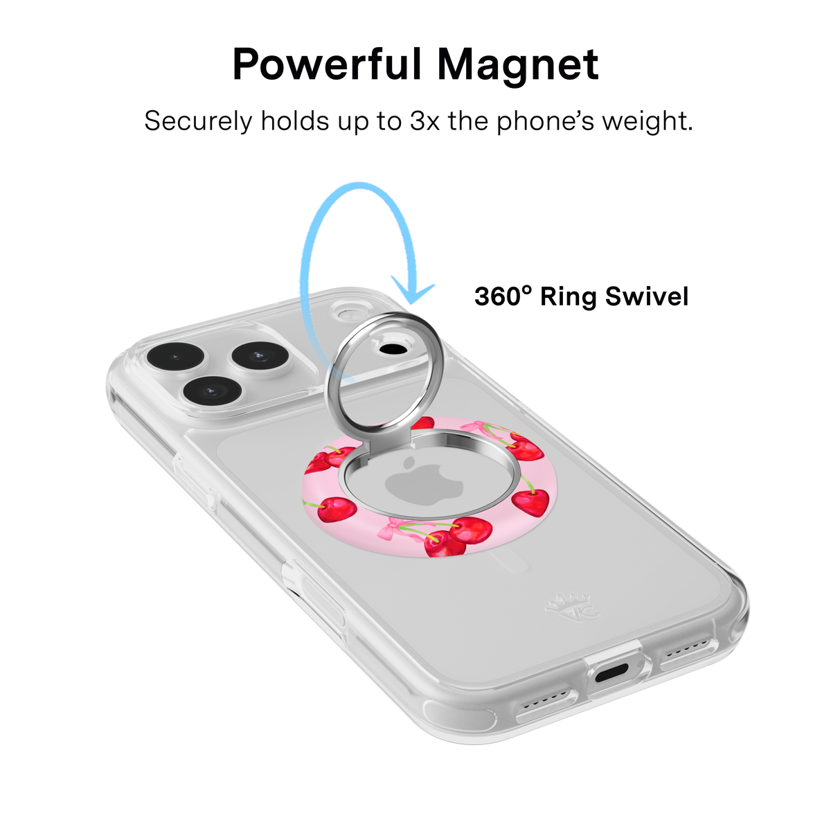 VELVET CAVIAR - 3pc Phone Accessory Gift Set - Sweet Cherry