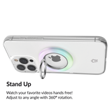 VELVET CAVIAR - Magnetic Phone Ring & Stand - White Opal