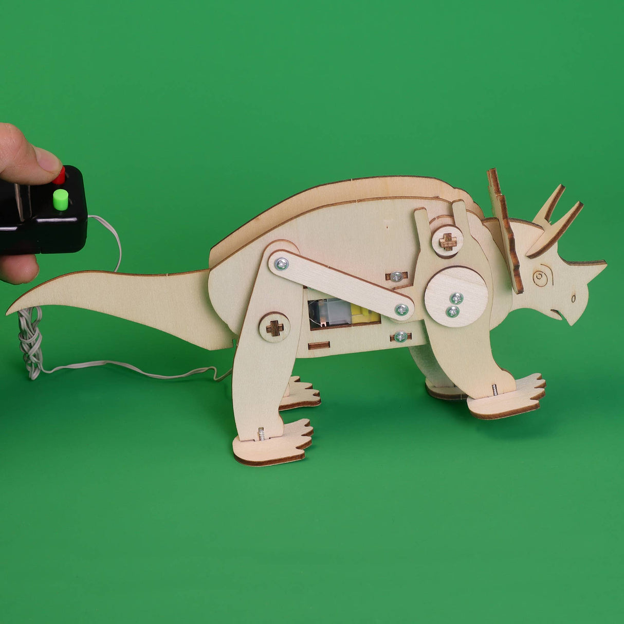 Kitsville - Dinosaur Robot DIY Kit - Triceratops, STEM Toy, Craft Kit
