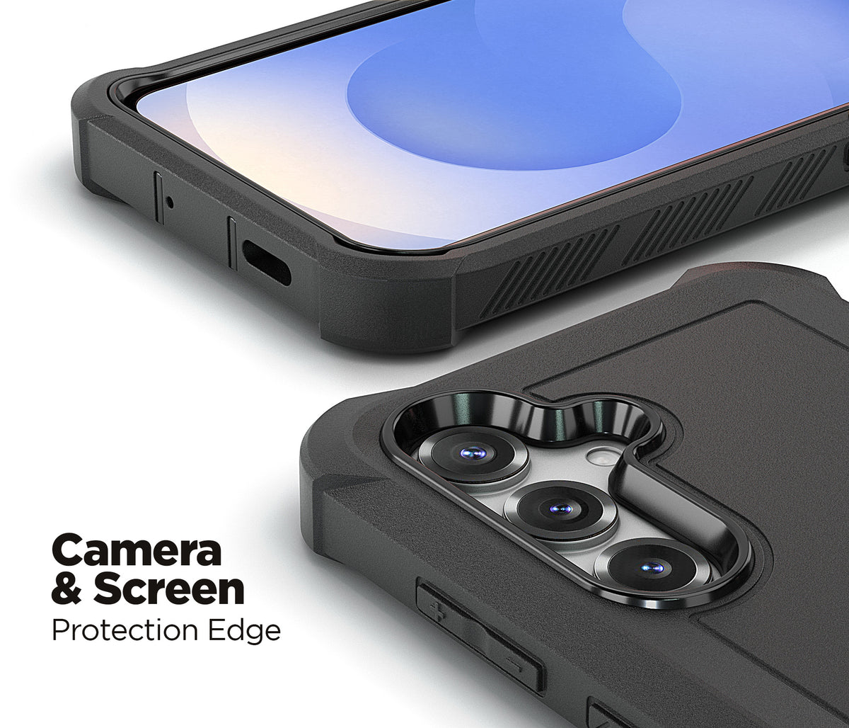 xBase Samsung S25- Boulder MagSafe Heavy Duty Co-Molded Rugged Protective Case w/Belt Clip Holster - Black - image 4