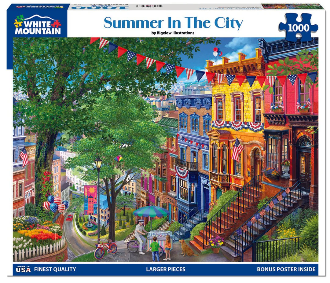 White Mountain Summer In the City- 1000 Piece Jigsaw Puzzle