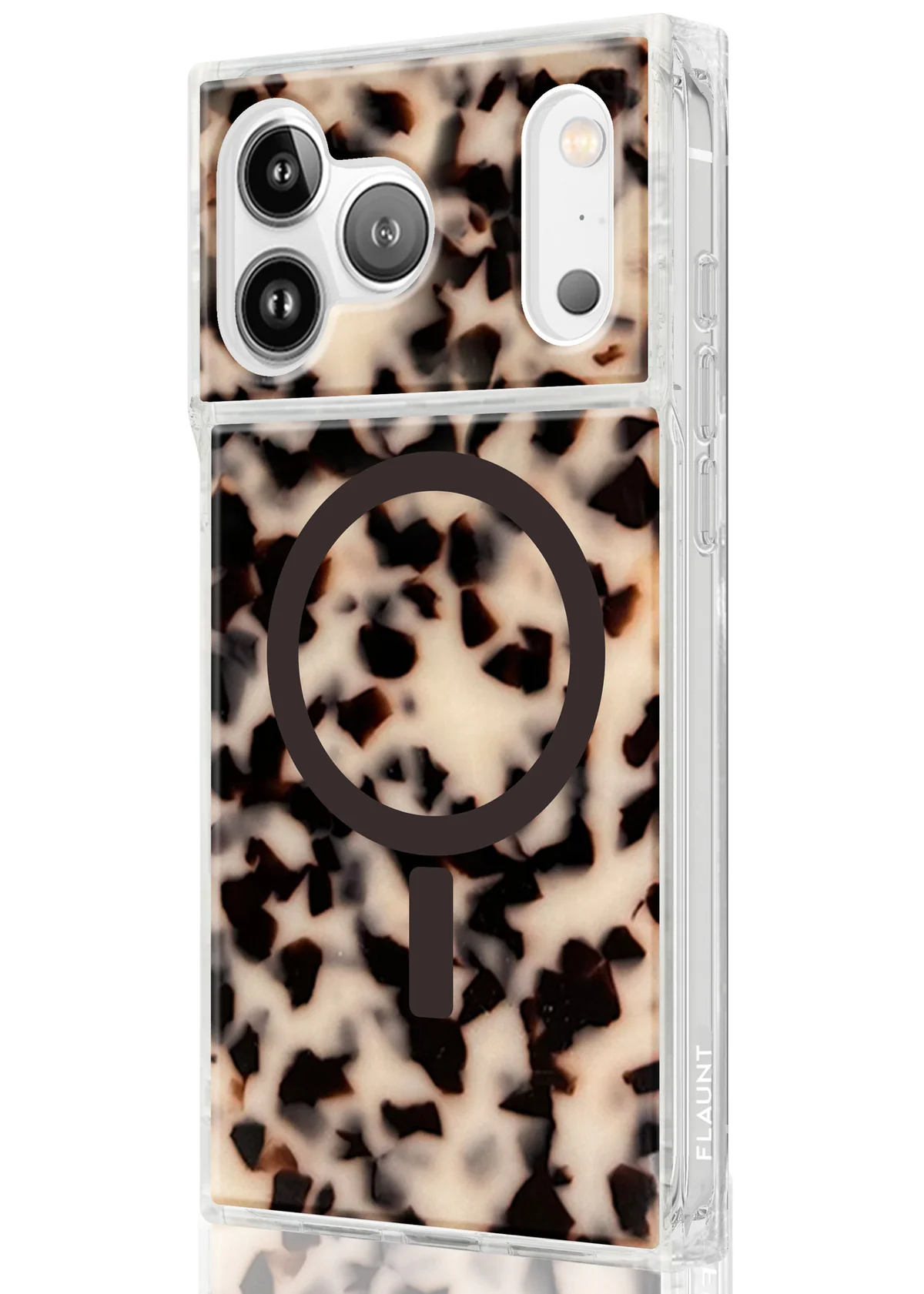 Flaunt - Square MagSafe Case for Apple iPhone 17 Pro - Blonde Tortoise Shell