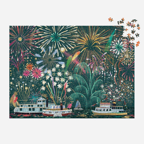Galison - Fireworks Jubilee 1000 Piece Foil Puzzle
